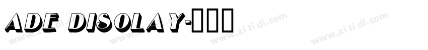 ade disolay字体转换